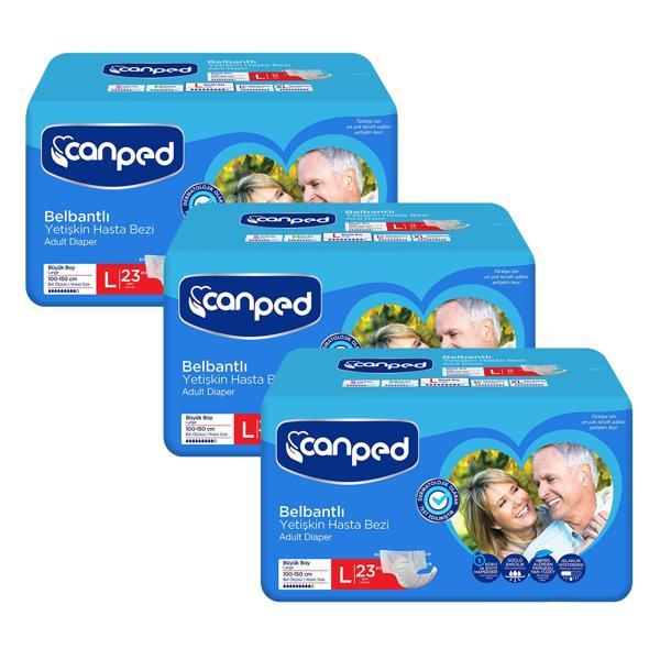 Canped Belbantlı Hasta Bezi Büyük Boy Large 69 Adet - Image 1