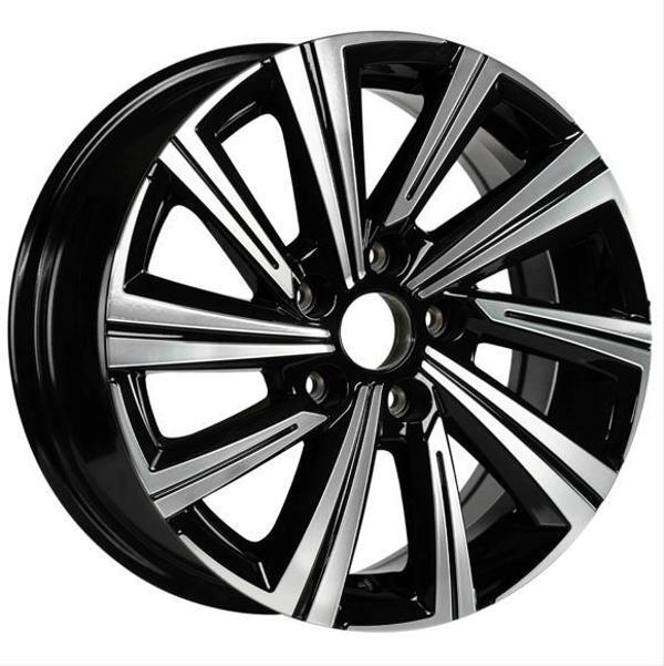 EMR-S1005-08 7.0x16" -5x108 ET35 67.1 Deep Black Diamond Gloss Jant (4 Adet) - Image 1