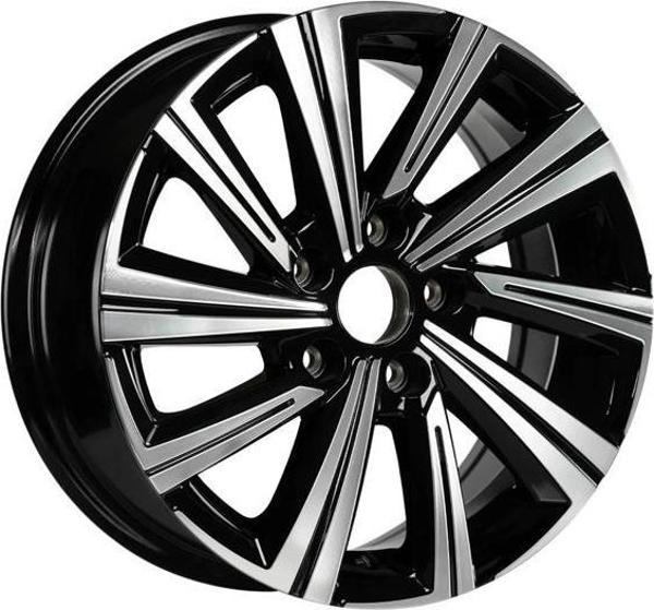 EMR-S1005-08 7.0x16" -5x108 ET35 67.1 Deep Black Diamond Gloss Jant (4 Adet) - Image 1