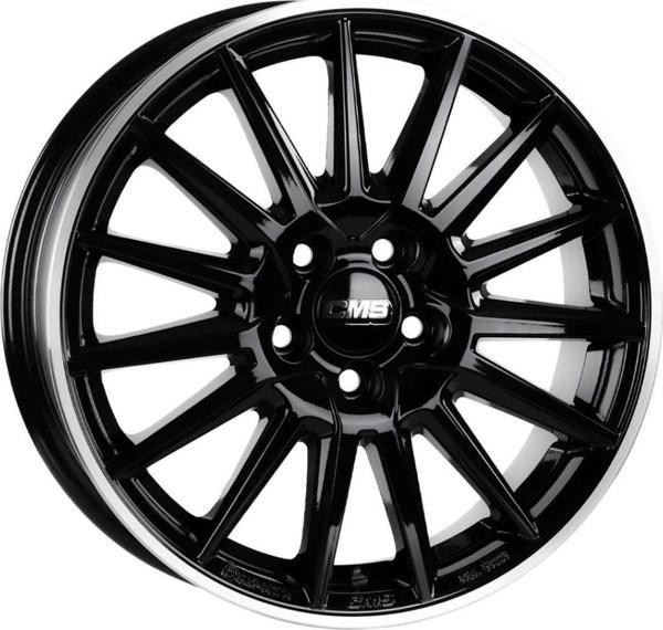 CMS-1264-02 6.0x15-4x100 ET47 54.1 Diamond Rim Black Gloss Jant (4 Adet) - Image 1