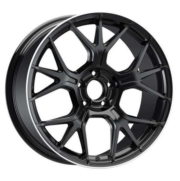 EMR-S1046-11 8.5x19" -5x112 ET42 66.6 Black Lip Diamond Jant (4 Adet) - Image 1