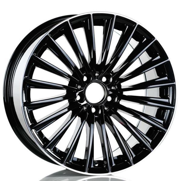 EMR-DY989-06 9.5x19"-5x112 ET48 66.6 Black Lip Diamond Jant (4 Adet) - Image 1