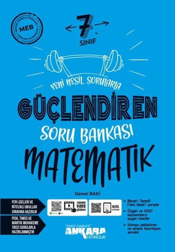 7. Sınıf Matematik Güçlendiren Soru Bankası - Ankara Yayıncılık - Image 1