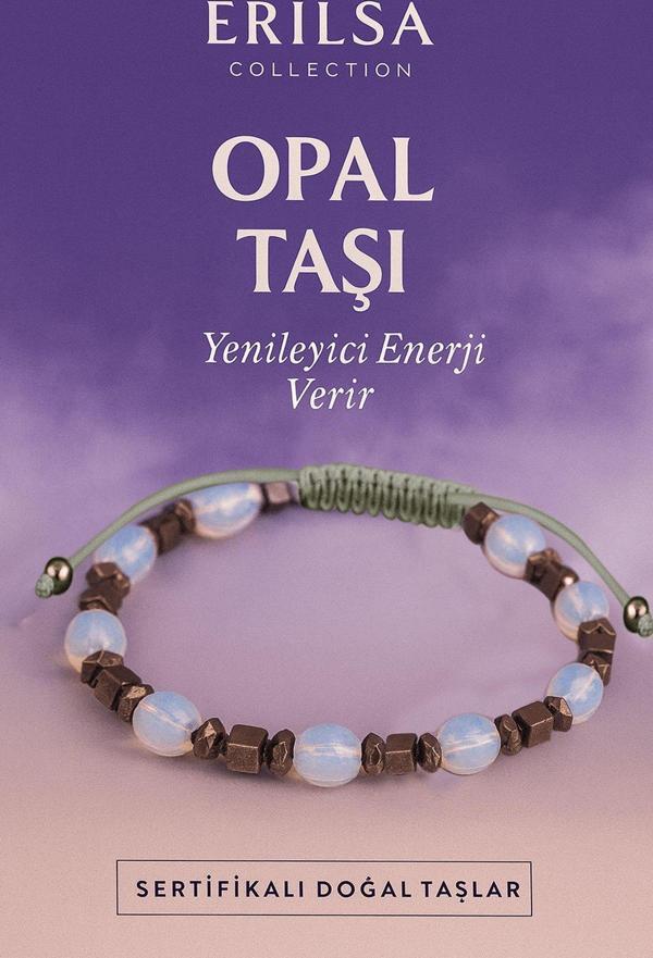Sertifikalı Opal Taşı Bileklik – Sevgi, Huzur ve Yenileyici Enerji Kaynağı - Image 1