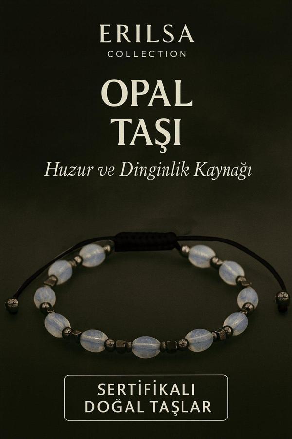 Sertifikalı Doğal Opal Taşı Bileklik – Huzur ve Dinginlik Kaynağı - Image 1