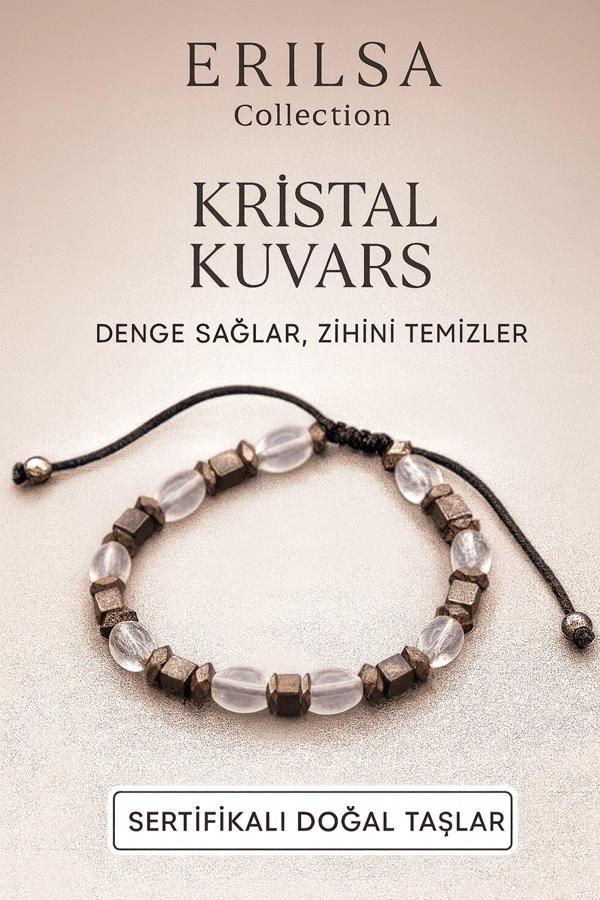 Sertifikalı Ham Kristal Kuvars Bileklik – Enerji Temizleyici Zihin Dengeleyici - Image 1