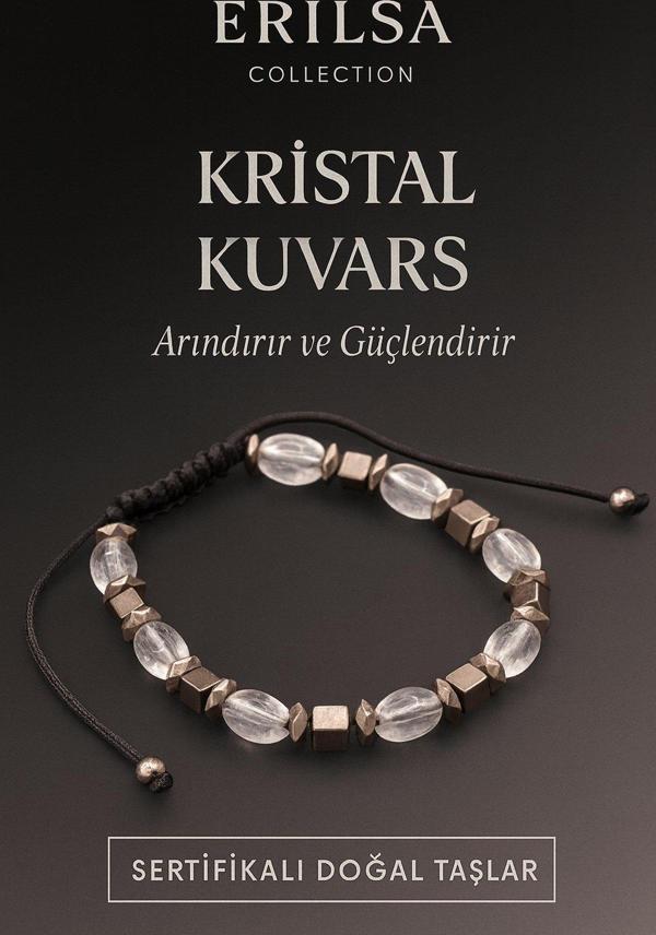 Sertifikalı Kristal Kuvars Doğal Taş Bileklik – Arındırıcı ve Güçlendirici Enerji - Image 1