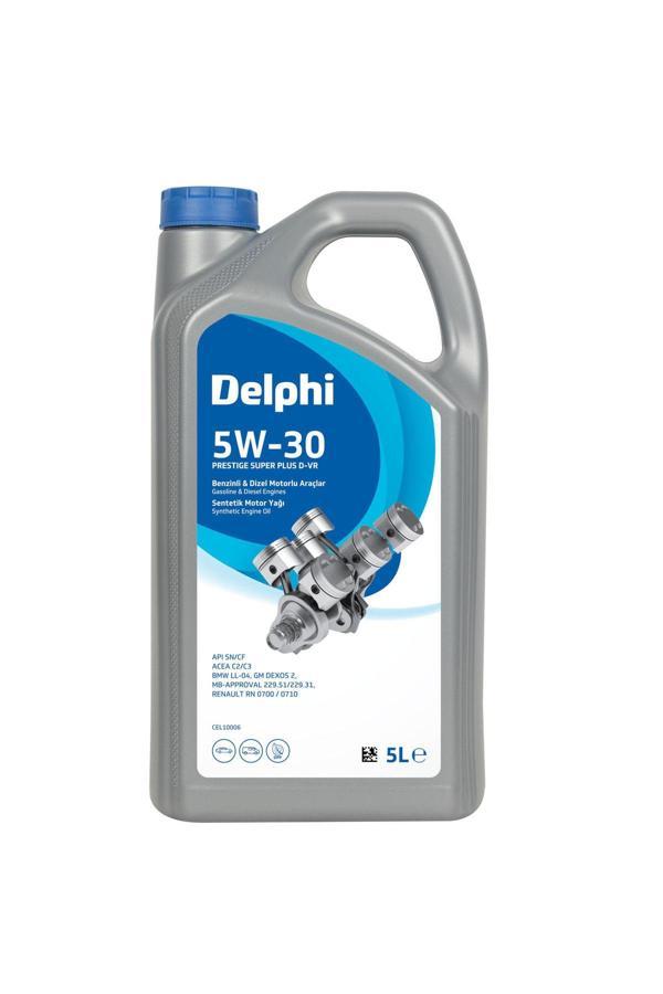 DELPHI MOTOR YAĞI D-VR C2/C3 5W-30 5 LT GM DEXOS 2 Partiküllü Full Sentetik CEL10006 - Image 1