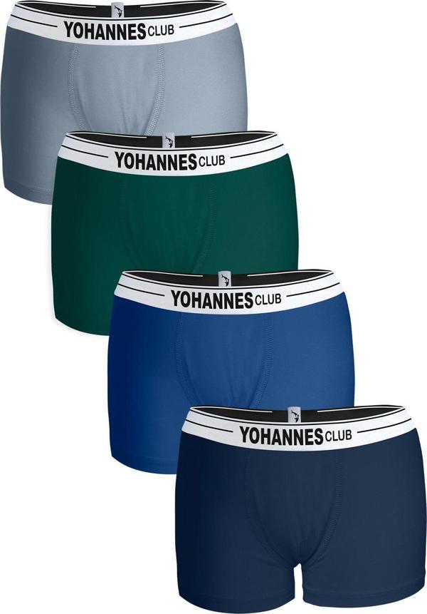 Yohannes Club, Erkek Çocuk, Pamuklu Boxer, 4'lü Paket, - Image 1