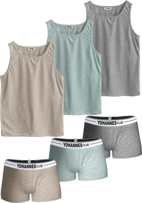 Yohannes Club, Erkek Çocuk, Pamuklu Boxer&Atlet, Alt-Üst,  3 Çift Takım,  - Image 1