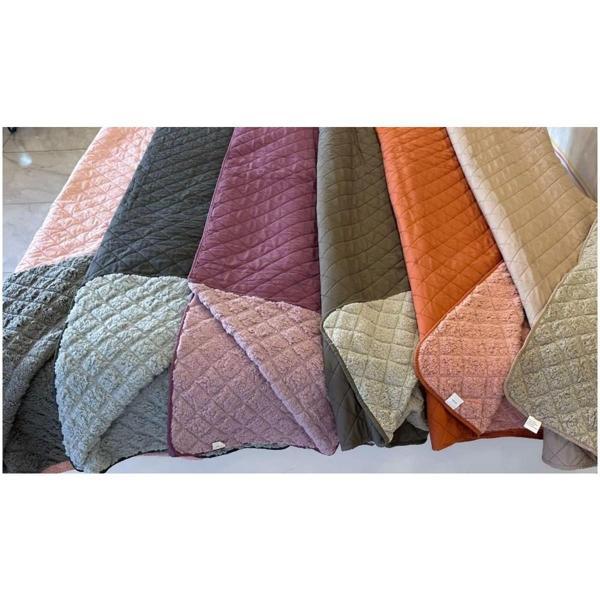 SOFT CLOUDY YATAK ÖRTÜSÜ TEK KİŞİLİK 160X220 GRİ PEMBE - Image 1