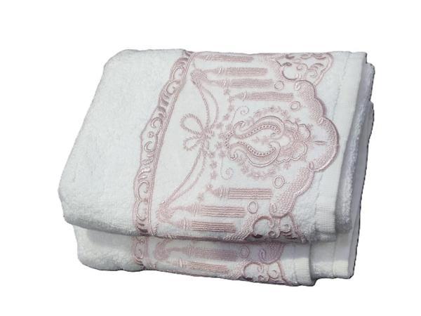 VNL 2 Lİ BOĞAZİÇİ DANTELLİ HAVLU SETİ LİLA - Image 1