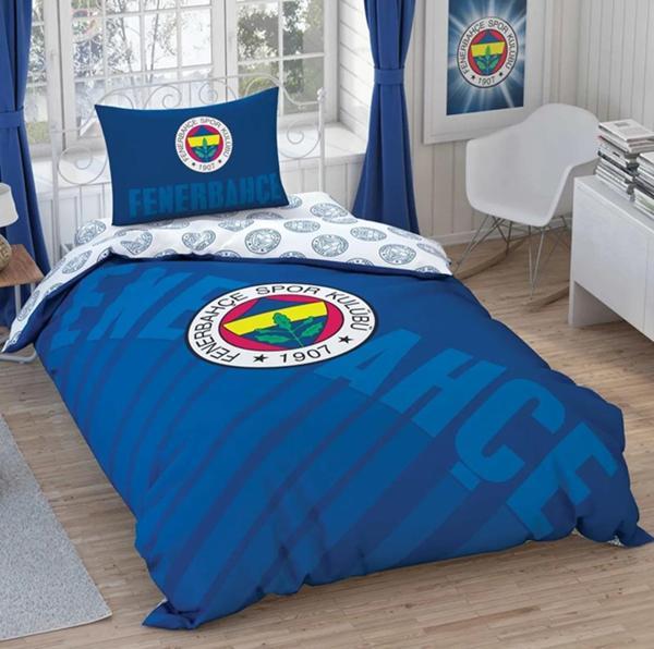 BRF LİSANSLI TEK KİŞİLİK NEVRESİM TAKIMI FB LACİVERT LOGO - Image 1