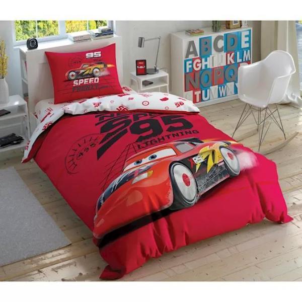 TAÇ LİSANSLI TEK KİŞİLİK NEVRESİM TAKIMI DH CARS SPEED FRENZY - Image 1