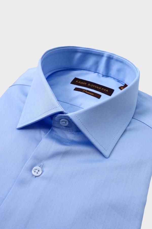 Slim Fit Klasik Yaka Erkek Gömlek - Kolay Ütülenebilir-KAW4211S - Image 1