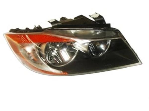 2005-2009 Bmw 3 Serisi Far Lambası Sağ Siyah-Elektrikli (Sarı Reflektörlü) (Eagle Eyes) (Adet) (Oem  - Image 1