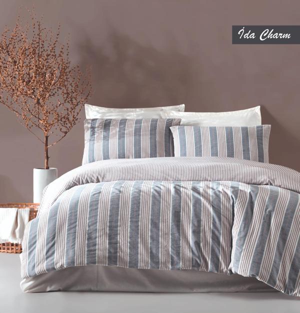 MAJOLİ NATUREL ÇİFT KİŞİLİK NEVRESİM TAKIMI İDEA CHARM - Image 1