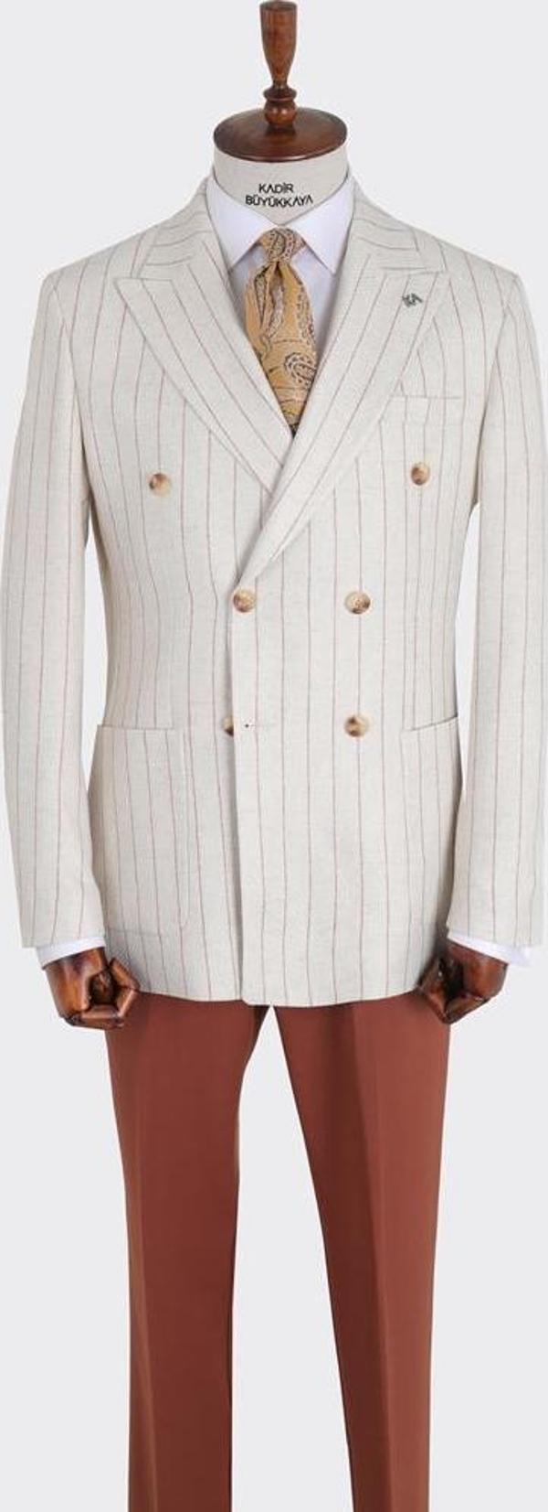 Kırlangıç Yaka Kruvaze Erkek Ceket-KAX5214S - Image 1