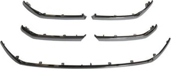 2015-2018 Toyota Hilux Pıck Up- Ön Panjur Nikelaj Çıtası (5 Parça Set) (Tw) (Adet) (Oem No:531240K06 - Image 1
