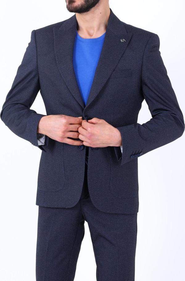 Gofre Kumaştan Üretilmiş Erkek Jogger Takım Elbise-KAW1800S - Image 1