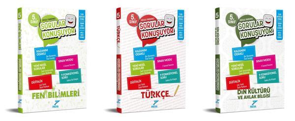 Pruva Akademi 2025 5. Sınıf Fen Bilimleri + Türkçe + Din Kültürü Sorular Konuşuyor Seti 3 Kitap Güncel Müfredat - Pruva Akademi - Image 1