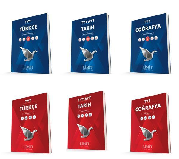 Limit Kurumsal Tyt Türkçe + Tarih + Coğrafya Konu Anlatım Föyleri + Soru Seti 6 Kitap - Limit Yayınları - Image 1