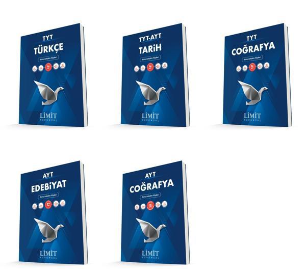 Limit Kurumsal Tyt Ayt Türkçe + Tarih + Coğrafya Konu Anlatım Föyleri Seti 5 Kitap - Limit Yayınları - Image 1
