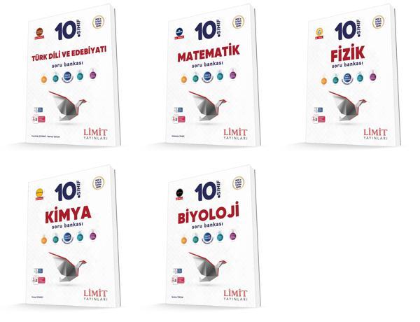 Limit 2026 10. Sınıf Sayısal Soru Bankası Seti 5 Kitap Güncel Müfredat - Limit Yayınları - Image 1