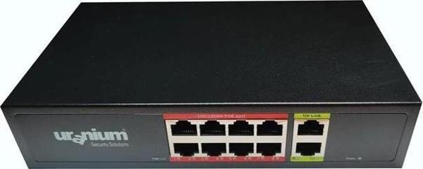 Uranıum Poe-g8002-96w 8 Port Gıgabıt + 2 Port Gıgabıt Rj45 Uplınk Poe Swıtch (realtek Chıpset) - Image 1
