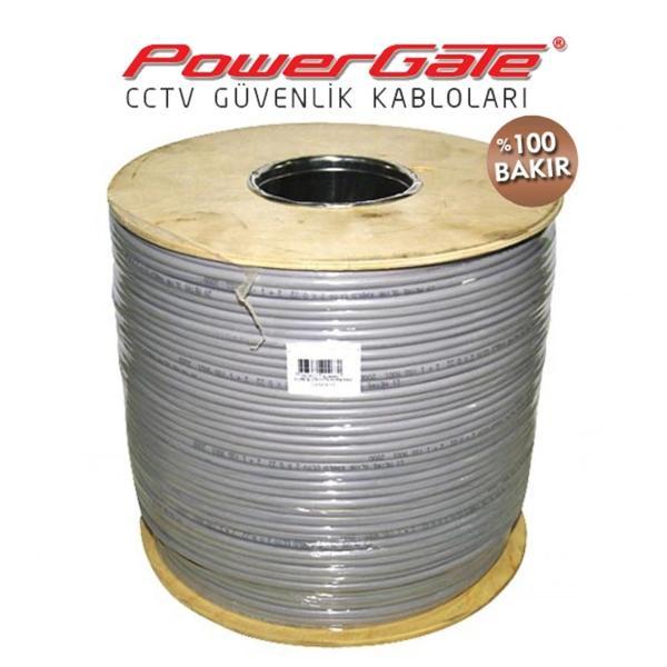 Powergate Pro 500mt, 2+1 (2x0,50+0,33) %100bakır, Cctv Güvenlik Kablosu - Image 1
