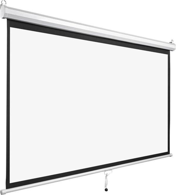 Everest Mpp-240, 240x200, Storlu, Projeksiyon Perdesi, Arkası Siyah Fonlu, Duvar Ve Tavana Asılabili - Image 1