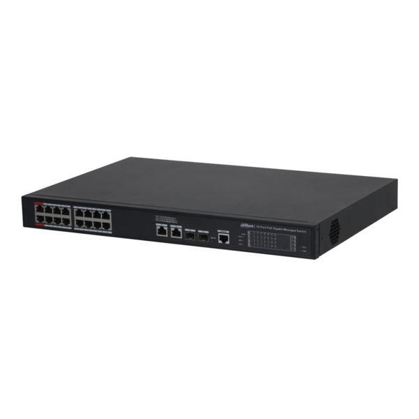 Dahua S4220-16gt-240, 16 Port, Gigabit, Poe 240w, 2 Port Gigabit Uplink, 2 Port Sfp Gigabit Combo, L - Image 1
