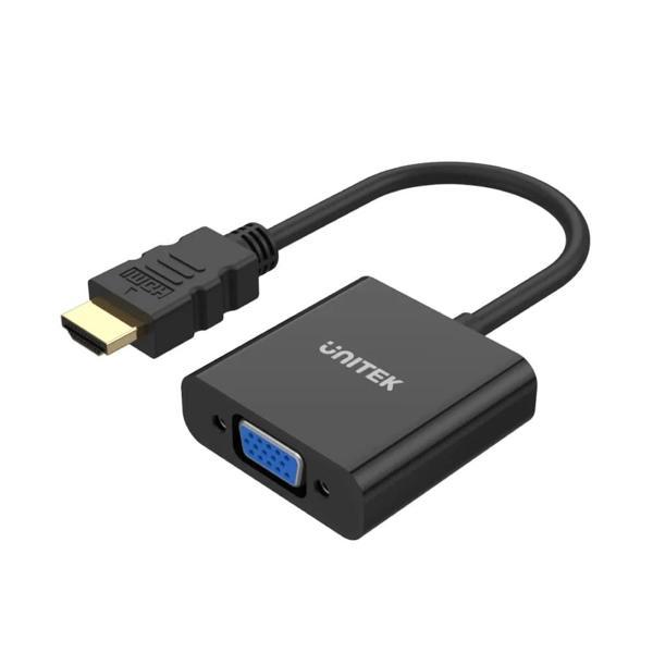 Unıtek Hdmı To Vga Dönüştürücü Ses Destekli 1080p&60hz (y-6333) - Image 1