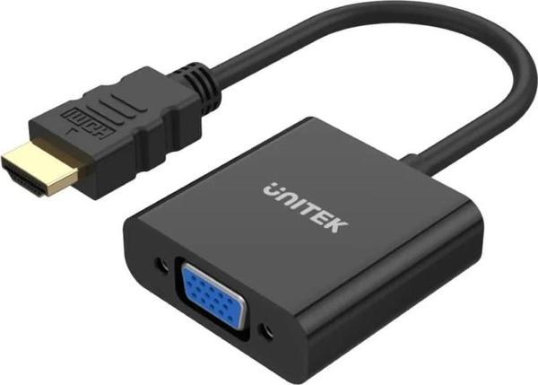 Unıtek Hdmı To Vga Dönüştürücü Ses Destekli 1080p&60hz (y-6333) - Image 1