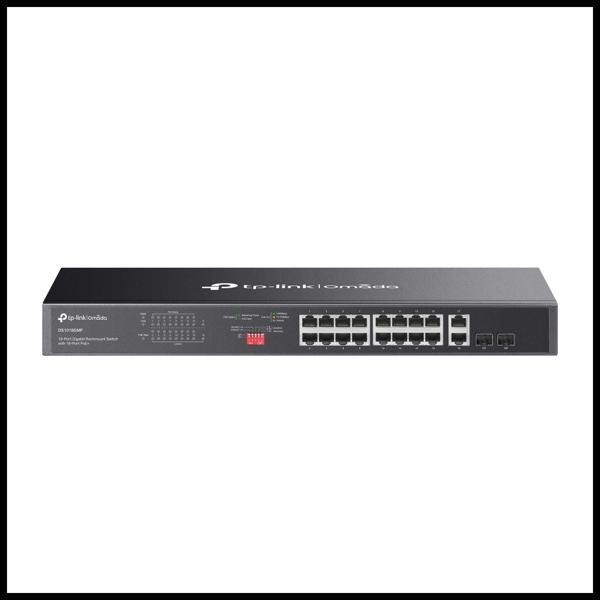 Omada Ds1018gmp, 18 Port Gigabit,  16 Port Gigabit Poe+, 250w, 4 Port Combo Gigabit Sfp, Yönetilemez - Image 1