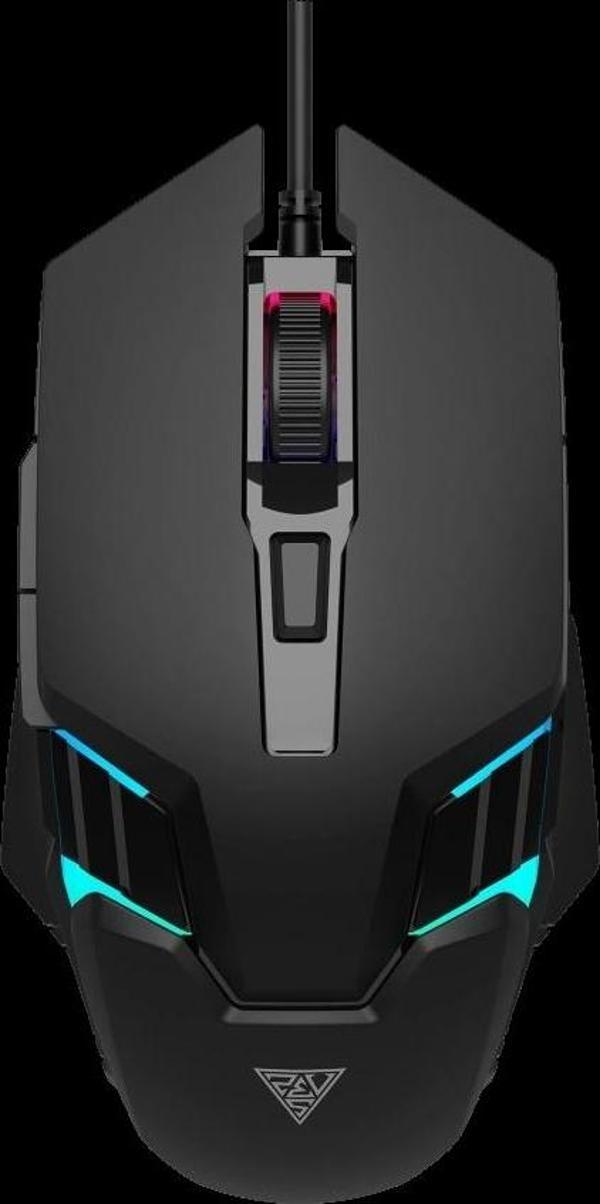 Gamdıas Aura Gs4, Çok Renkli Aydınlatma,  Usb Kablolu, 6 Tuşlu, Gaming Mouse, 3600dpı, Siyah - Image 1
