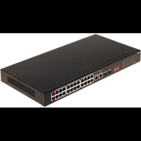 Dahua S3226-24et-240, 24 Port, Megabit, Poe 240w, 2 Port Gigabit Uplink, 2 Port Gigabit Combo Sfp, L - Image 1