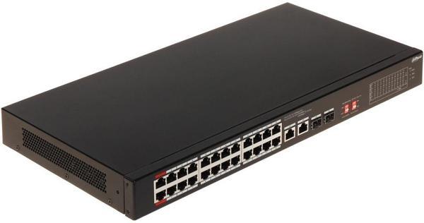 Dahua S3226-24et-240, 24 Port, Megabit, Poe 240w, 2 Port Gigabit Uplink, 2 Port Gigabit Combo Sfp, L - Image 1
