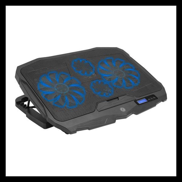 Frısby Fnc-5230st (2x12,5cm 2x7cm) 4 Fan, 10"-17" Notebook Soğutucu, 5 Kademeli Stand, 3 Farklı Prog - Image 1