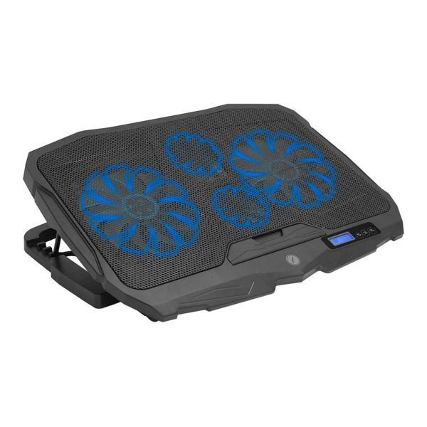 Frısby Fnc-5230st (2x12,5cm 2x7cm) 4 Fan, 10"-17" Notebook Soğutucu, 5 Kademeli Stand, 3 Farklı Prog - Image 1