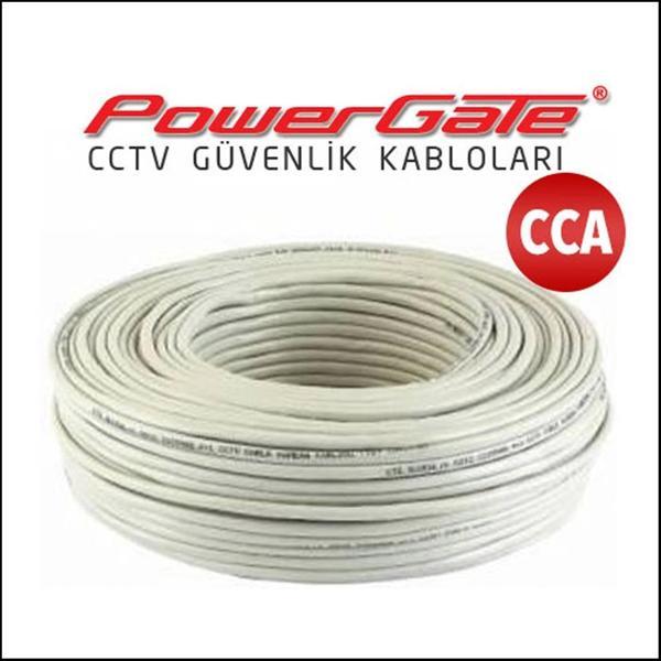 Powergate Cell 100mt, 2+1 (2x0,22+0,25) Cca %40 Bakır Alışımlı, Cctv Güvenlik Kablosu - Image 1