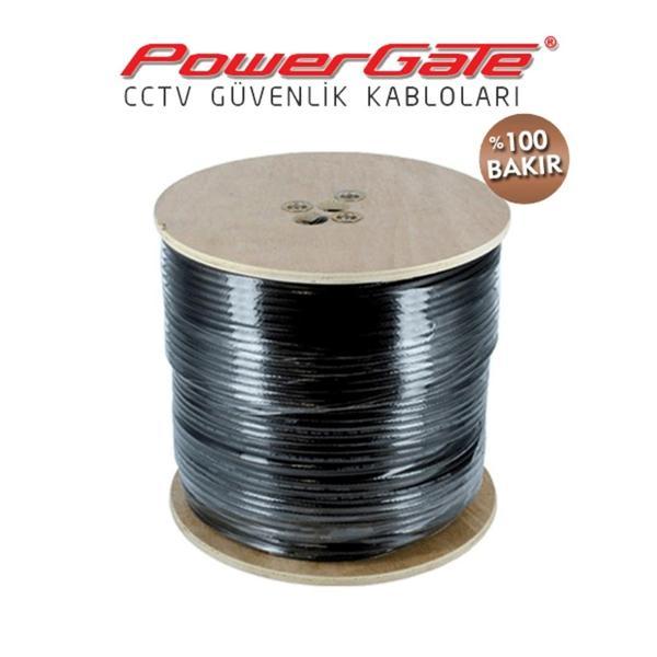 Powergate Out 250mt, 2+1 (2x0,50+0,33) %100bakır, Dış Ortam, Cctv Güvenlik Kablosu - Image 1