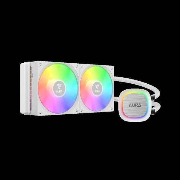Gamdıas Aura Gl240 V2 Wh, White Edition, 240mm,  Rgb, 2 Fanlı,cpu Sıvı Soğutma - Image 1