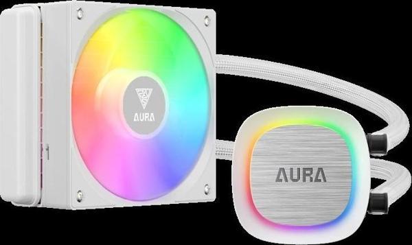 Gamdıas Aura Gl120 V2 Wh, White Edition, 120mm,  Rgb, 1 Fanlı, Cpu Sıvı Soğutma - Image 1