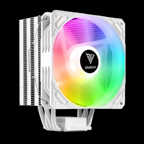 Gamdıas Boreas E1-410 Wh, White Edition, 120mm, Cpu Kule Tipi Hava Soğutma, Doğrudan Temas Teknoloji - Image 1