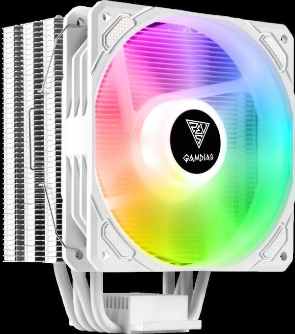 Gamdıas Boreas E1-410 Wh, White Edition, 120mm, Cpu Kule Tipi Hava Soğutma, Doğrudan Temas Teknoloji - Image 1