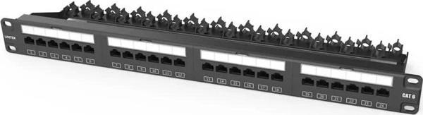 Unıtek Cat6 Utp 24 Port Rj45 Patch Panel (t003a) - Image 1
