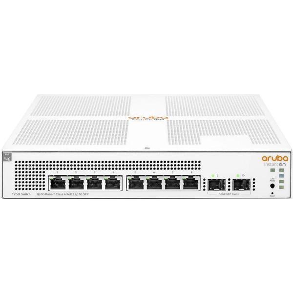 Hpe Aruba Ion 1930 Jl681a 8 Port Gıgabıt Poe + 2xsfp Uplınk Yönetilebilir 124w Poe Swıtch - Image 1