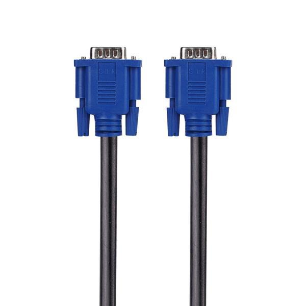 S-lınk Sl-vga19, 15pin, İki Ucu Erkek, 5mt, Vga Kablosu - Image 1