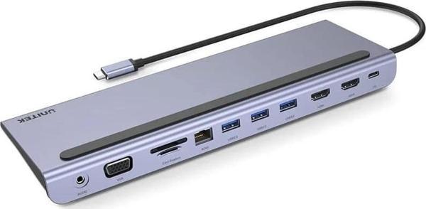 Unıtek Usb-c 11in1 Unıversal Dockıng Statıon Mst Destekli  (d1022b) - Image 1
